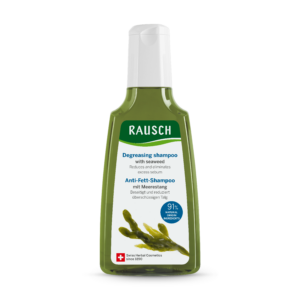 RAUSCH Merilevä shampoo rasvoittuvan ja kuormittuneen hiuspohjan hoitoon